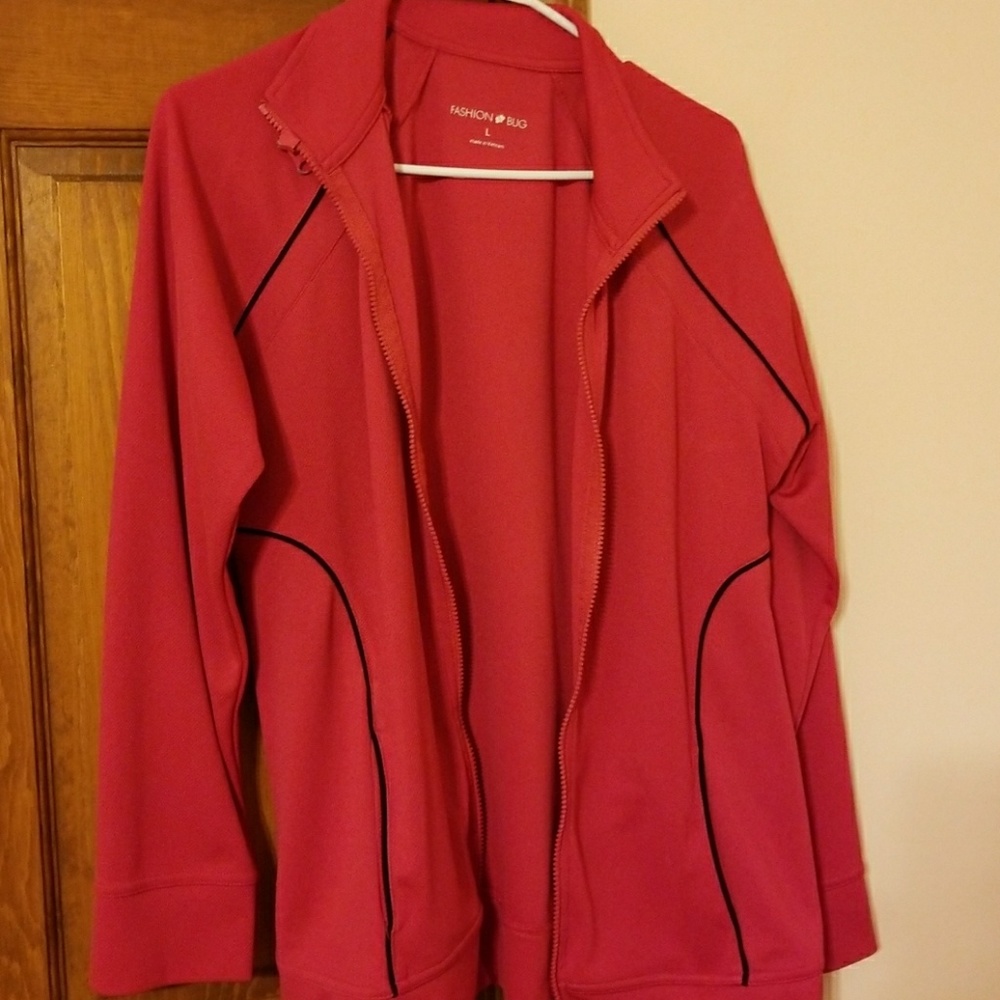 Red/pink athletic jacket